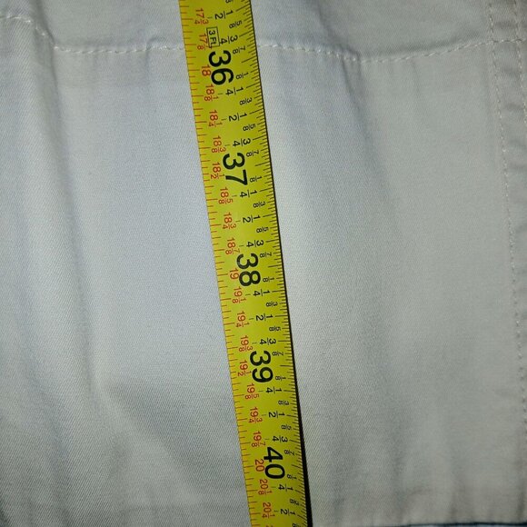 Talbots Shift Midi Dress Stretch Fit & Flare Tie Waist Hidden Back Zip Tan 18W - Picture 8 of 10